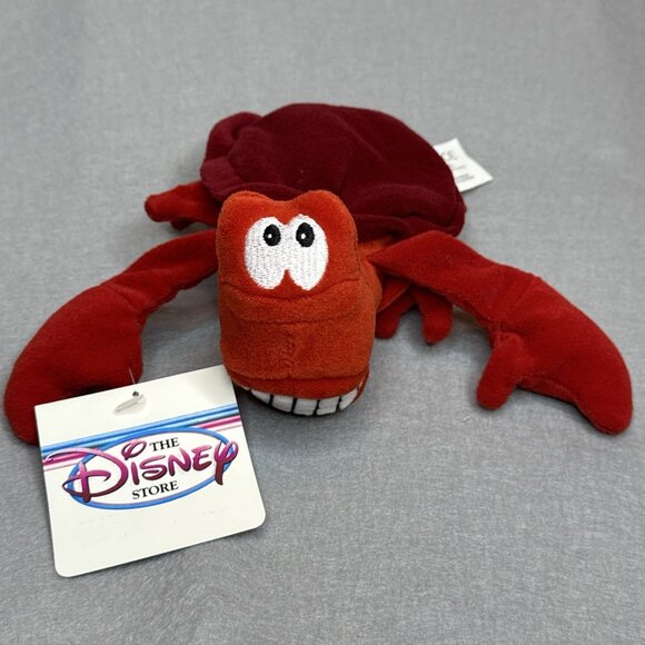 Sebastian Flounder The Little Mermaid The Disney Store Bean Bag Plush Set of 2 - Picture 2 of 8